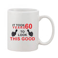  Printed Ceramic Coffee Mug - 1 Pieces, White, 11oz