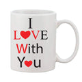  Printed Ceramic Coffee Mug - 1 Pieces, White, 11oz