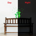 Generic Green Galaxy Of Stars Radium Wall Sticker