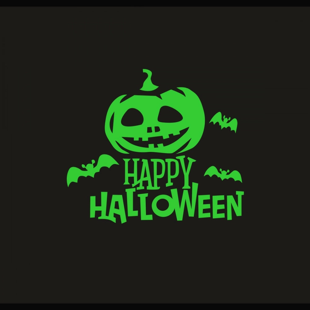सामान्य हरा हैप्पी हैलोवीन रेडियम वॉल स्टिकर