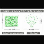 Generic Green Galaxy Of Stars Radium Wall Sticker
