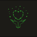  Green Galaxy Of Stars Radium Wall Sticker