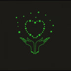 Generic Green Galaxy Of Stars Radium Wall Sticker