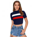  Women's 95% Polyester 5% Spandex Western Wear Tops (Red)