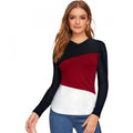  Women's 95% Polyester 5% Spandex Western Wear T Shirt (Maroon)