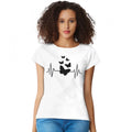 Women's Cotton Western Wear T Shirt (White)