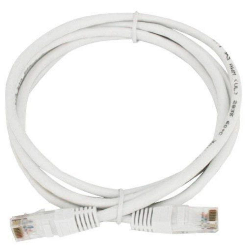 जेनरिक ईथरनेट पैच कॉर्ड CAT5E, RJ45 LAN केबल 1.5 यार्ड (सफेद)