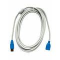  USB Male to Female Extension Cable 3 Yards Supports LCD, LED, TV USB Ports Connects Printer, PC, External Hard Drive (White)