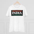 जेनेरिक मेन्स पीसी कॉटन इंडिया प्रिंटेड टी-शर्ट (रंग: सफेद, थ्रेड काउंट: 180 जीएसएम)