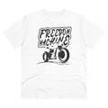  Men's PC Cotton Bike Ride Design Printed T Shirt (Color: White, Thread Count: 180GSM)