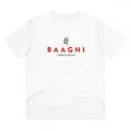  Men's PC Cotton Me Bhaghi Printed T Shirt (Color: White, Thread Count: 180GSM)