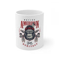  Ceramic Gorila Desing Printed Coffee Mug (Color: White, Capacity:330ml)