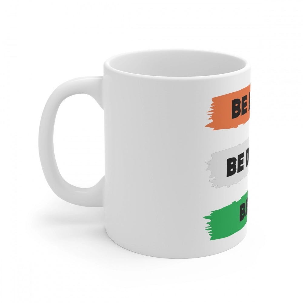 Generic Ceramic Be Brave Be Daring Be You Printed Coffee Mug (Color: White, Capacity:330ml)