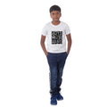  Boys Cotton Will Be Cool Half Sleeve TShirt (White)