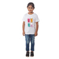  Girls Cotton Cat Half Sleeve TShirt (White)