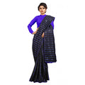  Women's Vichitra Saree with Blouse (Blue, 5-6 Mtrs)