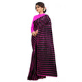  Women's Vichitra Saree with Blouse (Pink, 5-6 Mtrs)