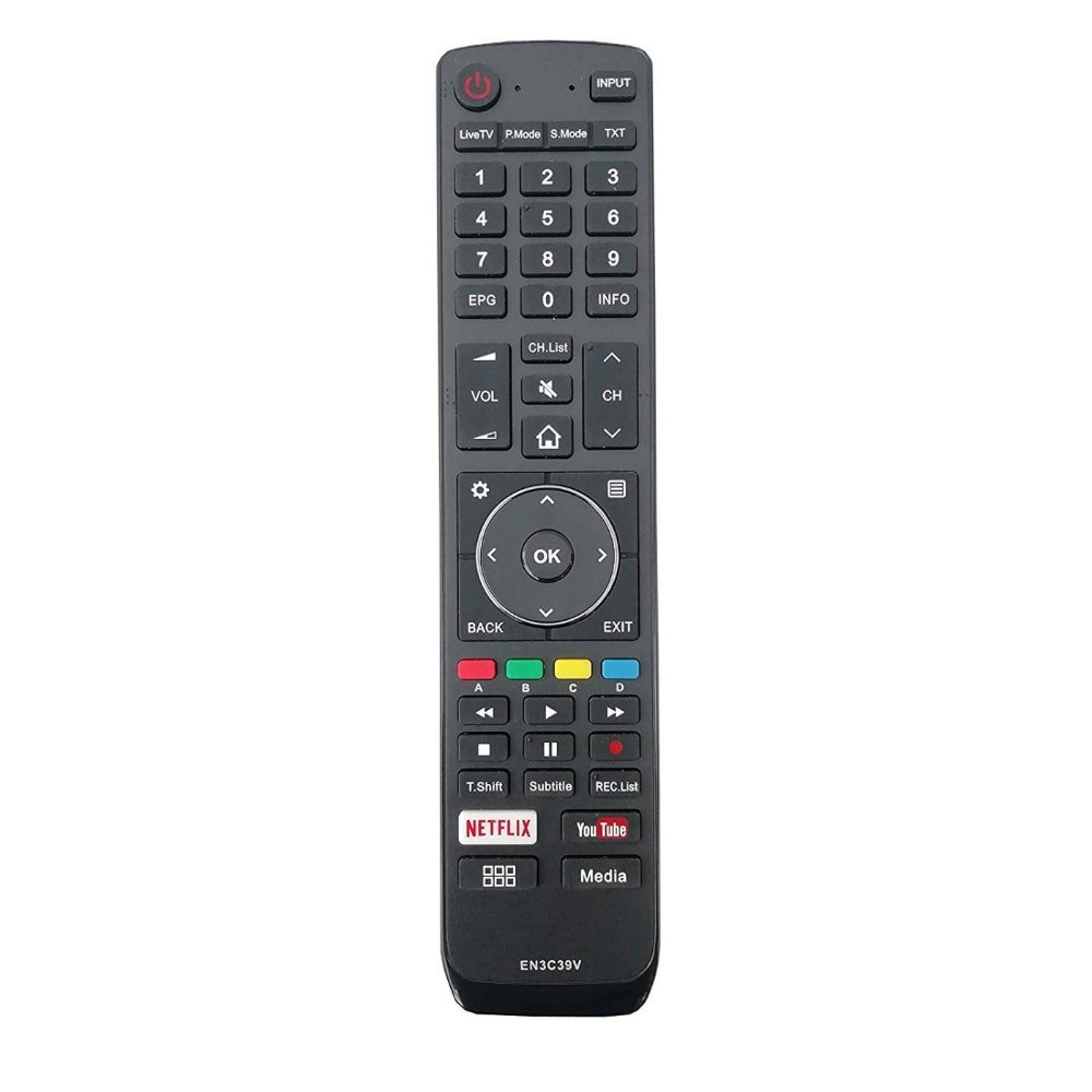 जेनरिक रिमोट नंबर EN3C39V (बिना आवाज वाला), Vu स्मार्ट टीवी एलसीडी/एलईडी रिमोट कंट्रोल के साथ संगत (केवल बिल्कुल समान रिमोट ही काम करेगा)