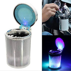 Generic Designer Car Ash Tray Ashtray With Blue Led Light &amp; Rainbow Colors (Multicolor)