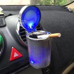 Generic Designer Car Ash Tray Ashtray With Blue Led Light &amp; Rainbow Colors (Multicolor)