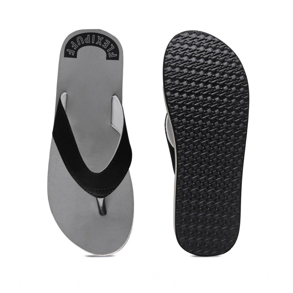 बेहतरीन आराम के लिए जेनेरिक यूनिसेक्स रबर पुरुषों की चप्पलें (ग्रे)