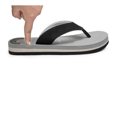 बेहतरीन आराम के लिए जेनेरिक यूनिसेक्स रबर पुरुषों की चप्पलें (ग्रे)