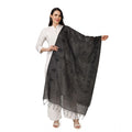  Women's Cotton Embroidered Dupatta (Black, Length:Â 2.25 to 2.50 Mtr)