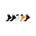  5 Pairs Unisex Casual Cotton Blended Printed Ankle length Socks (Assorted)