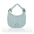  Women's Faux Leather Textured Handbag (Blue)