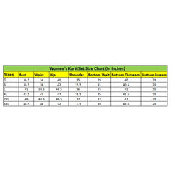 Generic Women's Tesla Silk Embroidered U-Neck Kurti With Pant Dupatta Set (Black)