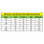 Generic Women's Georgette Embroidery 3-4th Sleeve Round Neck Kurti with Dupatta Set (Green)