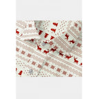Generic Men's Cotton Blended Printed Full Sleeve Shirt (White-Red)