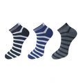  3_Pair Set Unisex Casual Cotton Solid Ankle Length Socks (Multicolor)