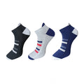  3_Pair Set Unisex Casual Cotton Printed Ankle Length Socks (Multicolor)