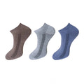  3_Pair Set Unisex Casual Cotton Solid Ankle Length Socks (Multicolor)