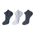  3_Pair Set Unisex Casual Cotton Printed Ankle Length Socks (Multicolor)