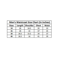 जेनरिक मेन्स जैक्वार्ड प्रिंटेड फुल स्लीव वेस्टकोट (लाल-बेज)