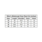 Generic Men's Jacquard Printed Full Sleeve Waistcoat (Orange-Beige)
