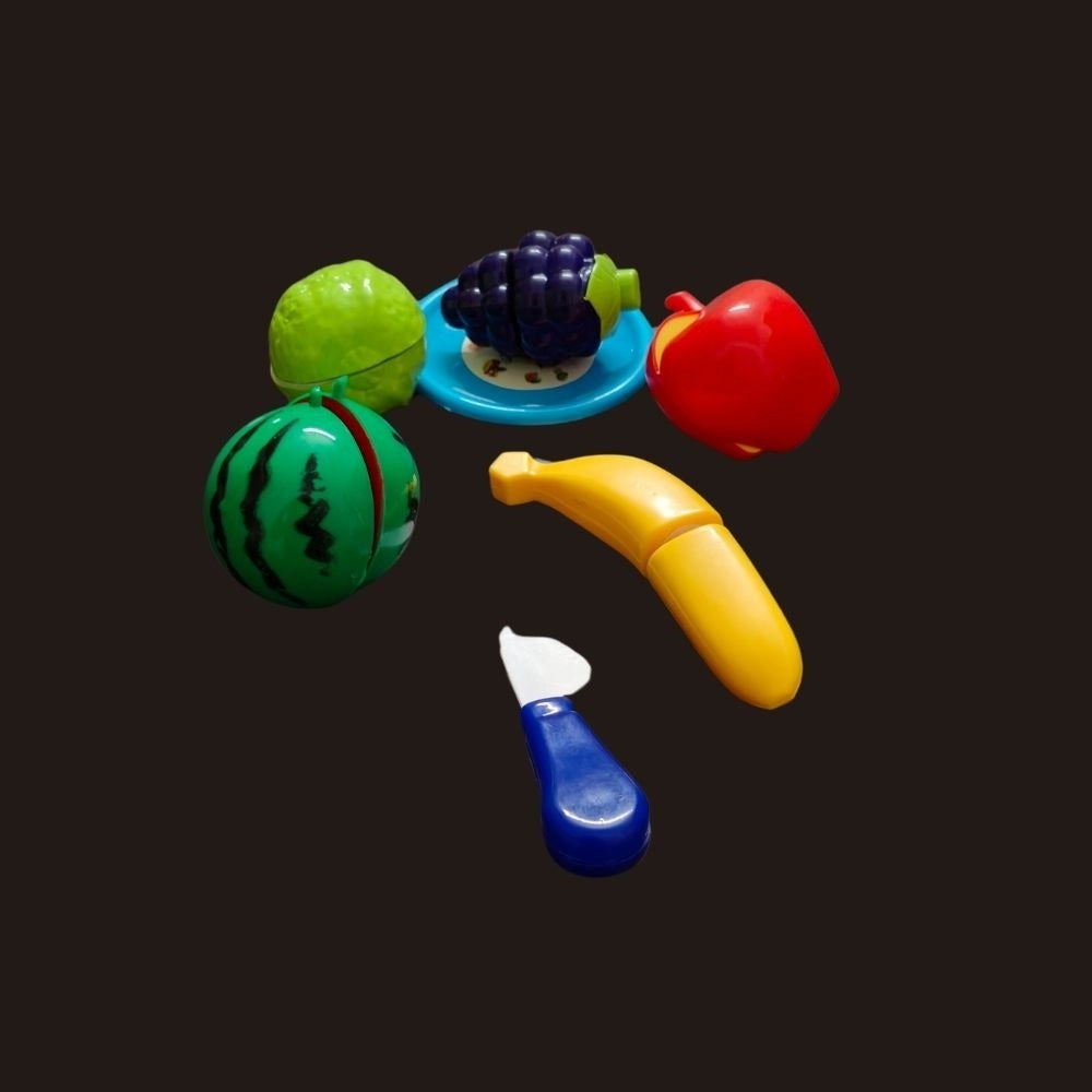 फल काटने का 5 पीस का सेट | प्लास्टिक | खिलौने | 1+ वर्ष