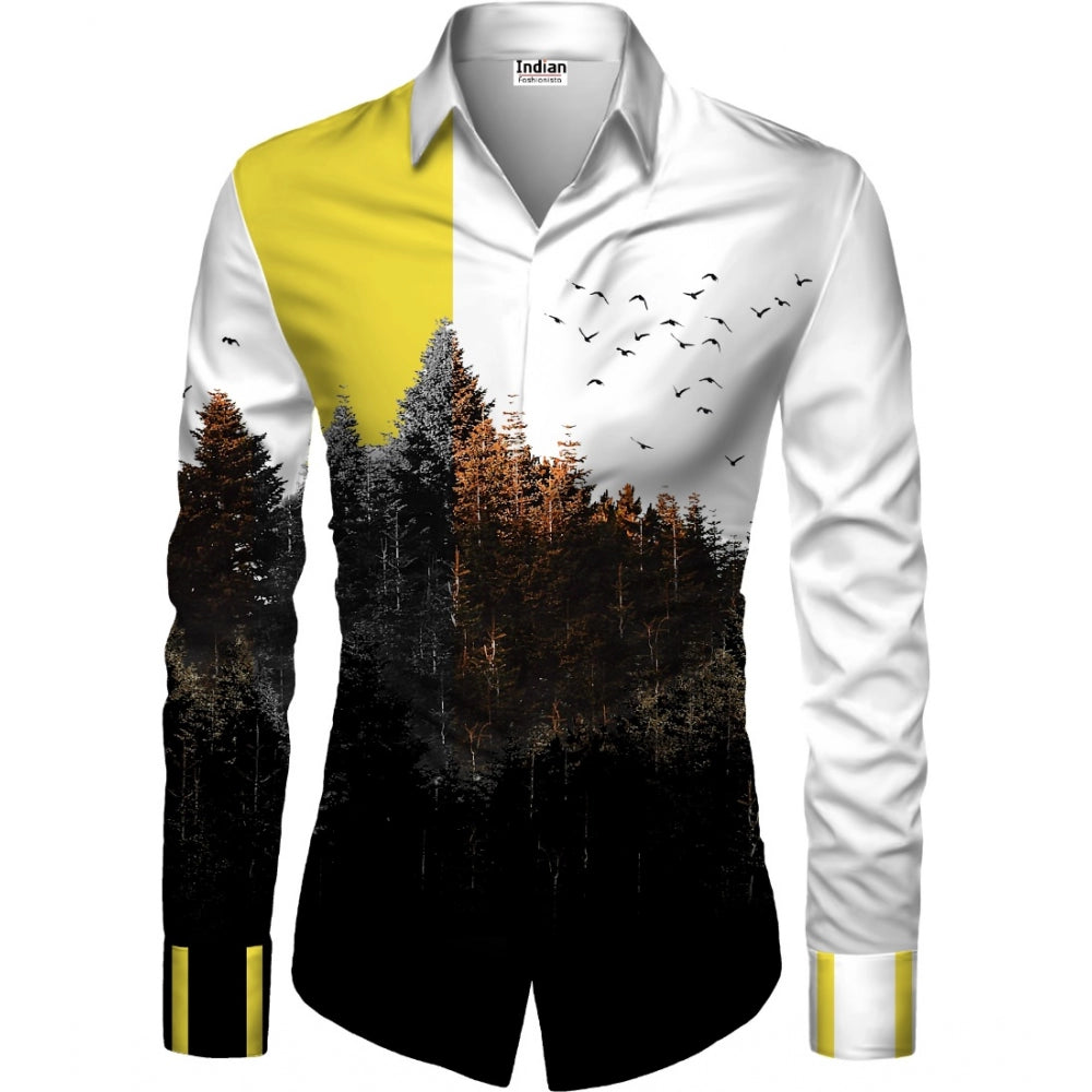 पुरुषों के लिए सामान्य कैज़ुअल फ्लोरल प्रिंटेड कॉटन ब्लेंड अनस्टिच्ड शर्ट फैब्रिक, 1.6 मीटर (मल्टीकलर)