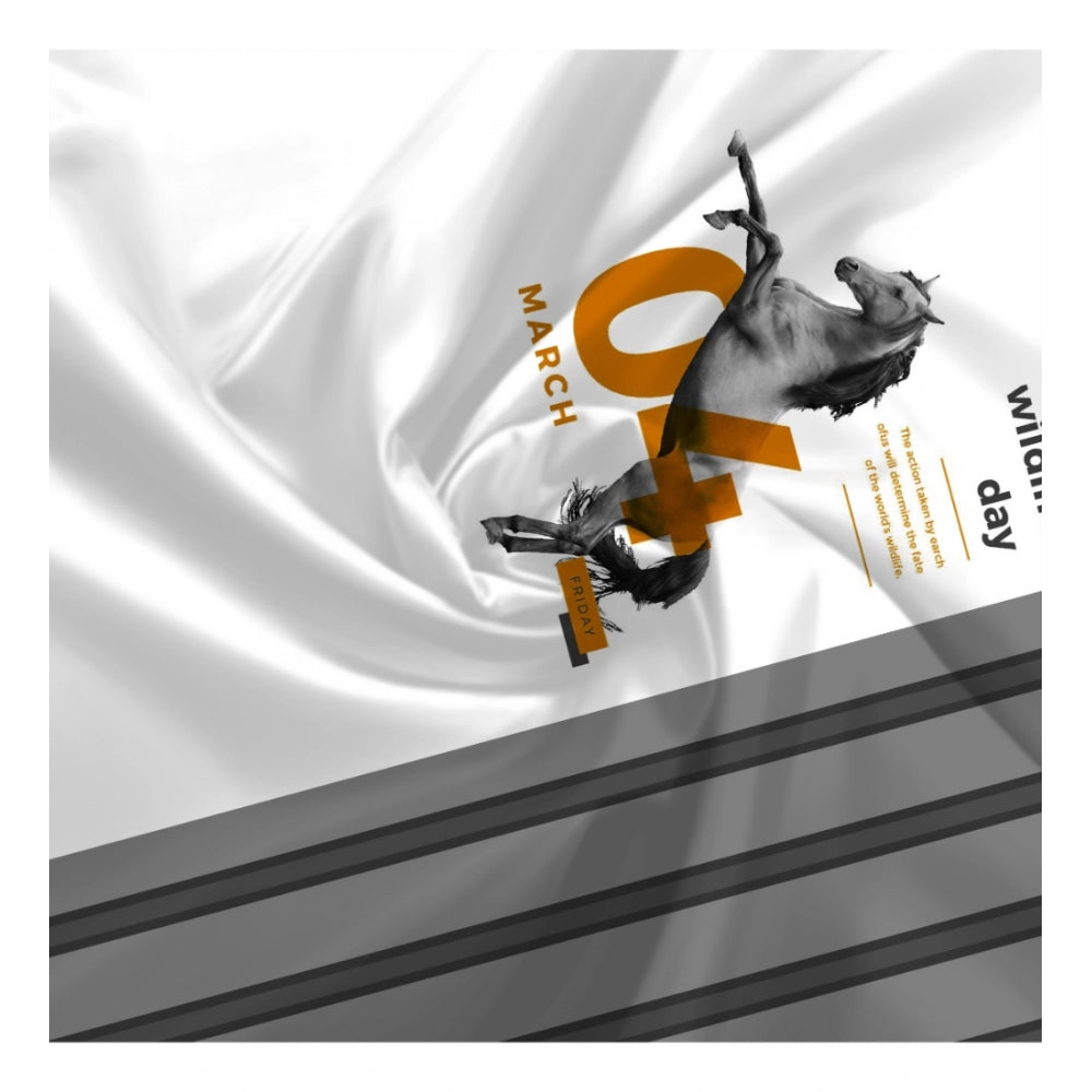 पुरुषों के लिए सामान्य फ्लोरल प्रिंटेड कॉटन ब्लेंड अनस्टिच्ड शर्ट फैब्रिक, 1.6 मीटर (ग्रे-सफेद)