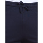 Generic Men's Casual Cotton Striped Above knee Shorts (Navy)