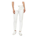  Women's Denim Solid Buttoned Jeans (White)