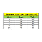 जेनरिक महिलाओं का डेनिम सॉलिड 3-4 स्लीव्स श्रग (नीला)