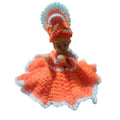  Laddu Gopal Tharad Dress Size: 0 To 6 (Orange-White)