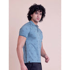 Generic Men's Casual Cotton Printed Half Sleeve Round Neck T-Shirt (Green)