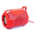  Plastic Rubber Wireless A005 Bluetooth Speaker (Red)