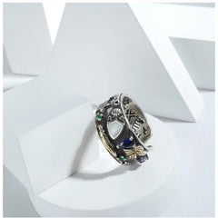 सामान्य स्टेनलेस स्टील की आयातित उच्च गुणवत्ता वाली ऑफिस पहनने योग्य फ्रीसाइज़ अंगूठी (सिल्वर प्लेटेड)