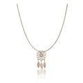  Women's Stainless Steel Dream Catcher Pendent Delicate Chain (Gold Plated)