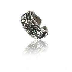 सामान्य स्टेनलेस स्टील की आयातित उच्च गुणवत्ता वाली ऑफिस पहनने योग्य फ्रीसाइज़ अंगूठी (सिल्वर प्लेटेड)